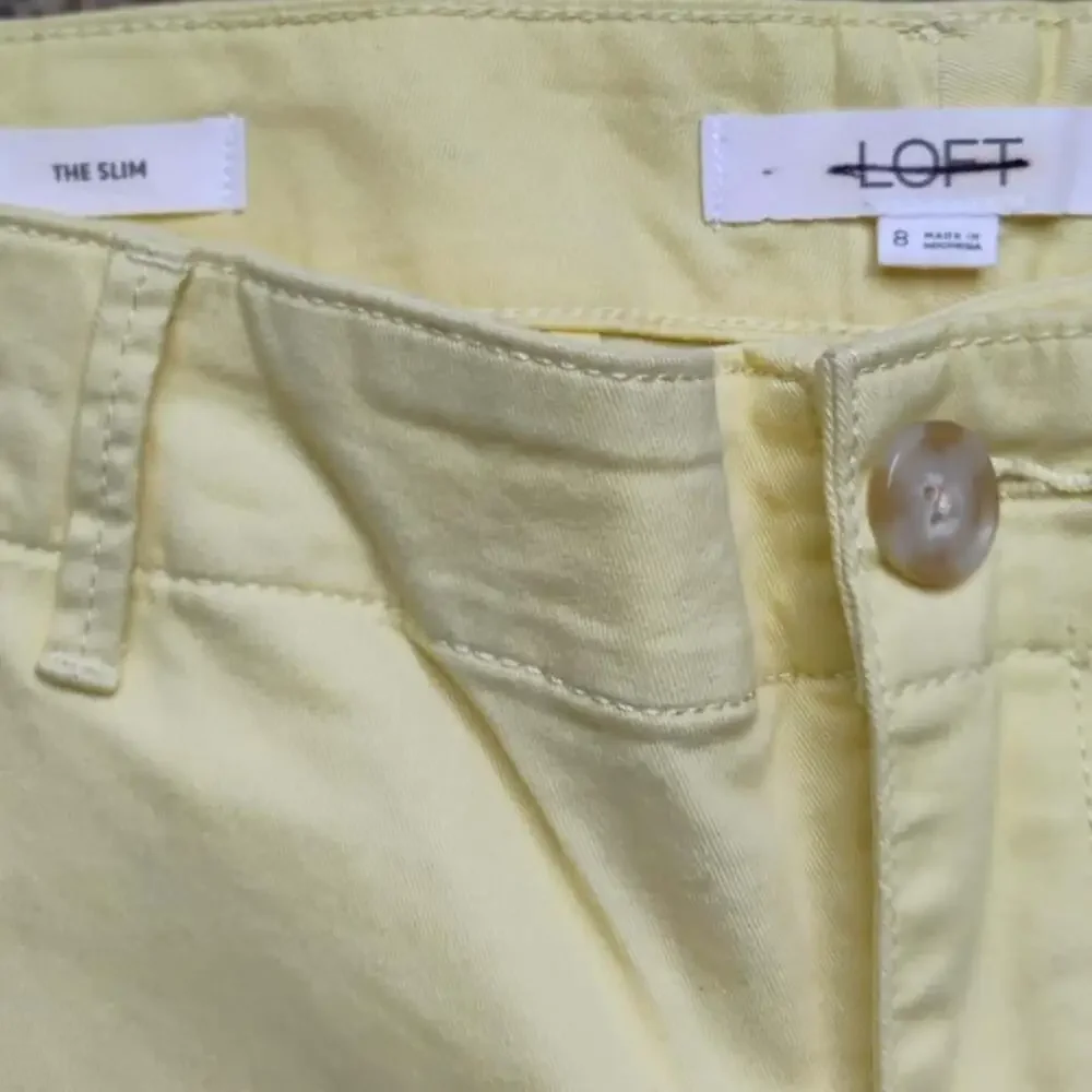 LOFT Women's Yellow Trousers